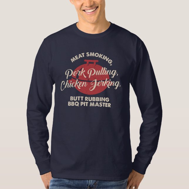 Pit Master BBQ Dad T-Shirt (Front)