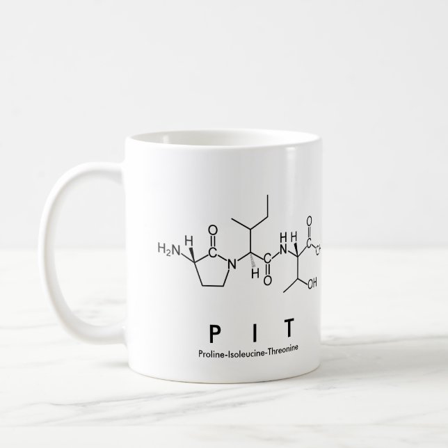 Pit peptide name mug (Left)