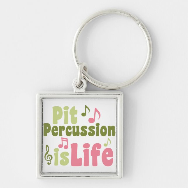 Pit Percussion is Life Key Ring (Front)
