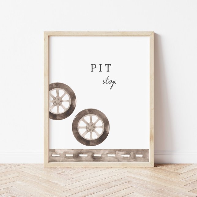 Pit Stop Custom Party Sign (Creator Uploaded)