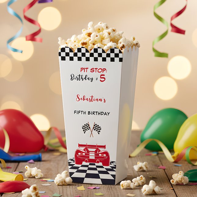 Pit stop race kids birthday favour box (Creator Uploaded)