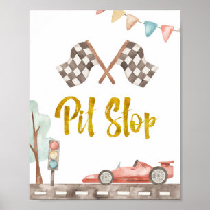 Pit Stop Racing Sign