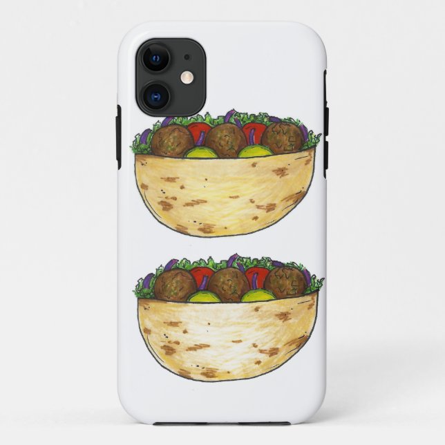 Pita Falafel Sandwich Mediterranean Food Case (Back)