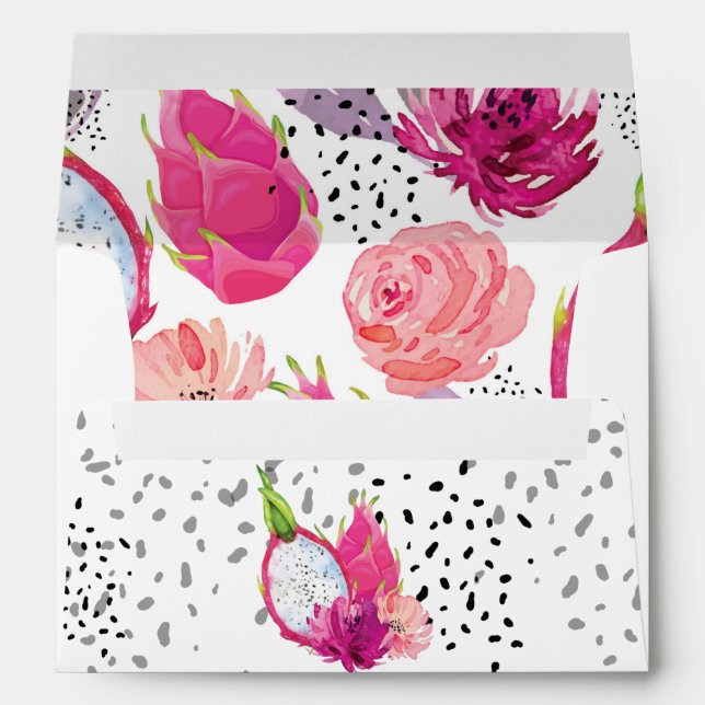 Pitaya Elegant Wedding Envelope (Back (Bottom))