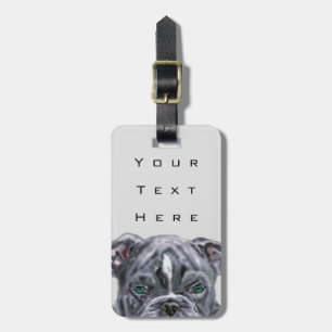 Pitbull -  Add Your Text / Name - Luggage Tag