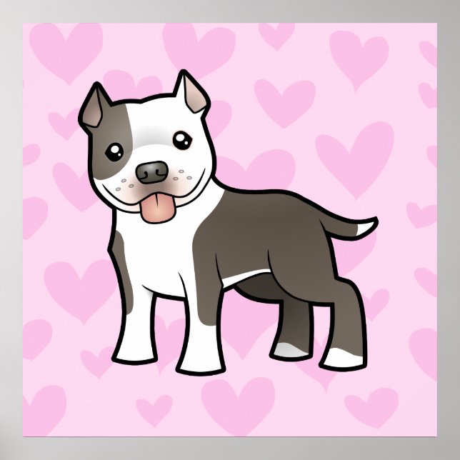 Pitbull / American Staffordshire Terrier Love Poster (Front)