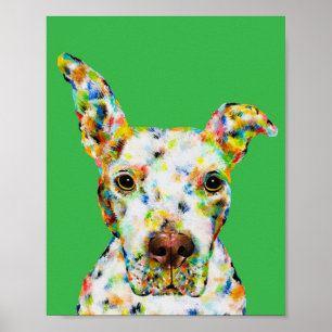 Pitbull Art Poster