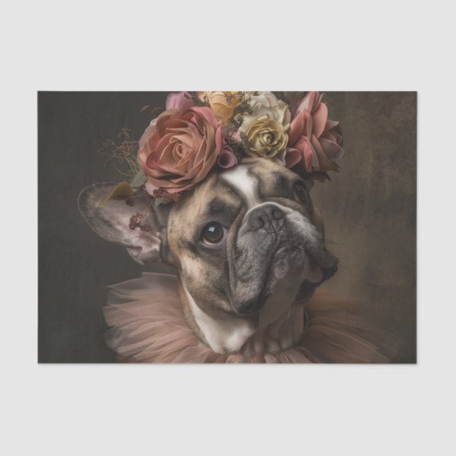 Pitbull as Royalty Princess Tissue Paper (Front)