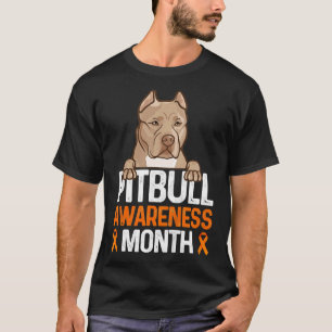 Pitbull Awareness Month Pitbull & Amp Peace Sig T-Shirt