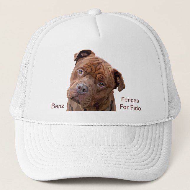 Pitbull "Benz" of Fences For Fido Cap (Front)