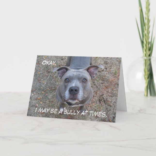 Pitbull Best Mom Mother's Day Card (Front)