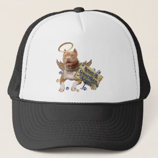 Pitbull Beware Of Guardian Angel Trucker Hat