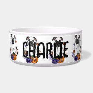 Pitbull Black Halloween Ghost Dog