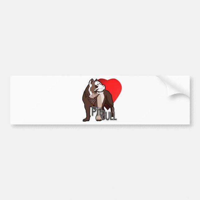 Pitbull Bumper Sticker (Front)