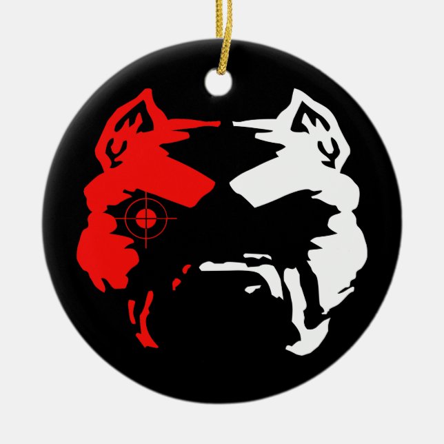 Pitbull Ceramic Tree Decoration (Front)