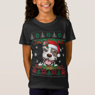 Pitbull Christmas Santa Ugly Sweater Dog Lover Xma