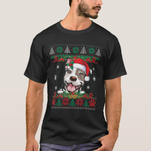 Pitbull Christmas Ugly Sweater Funny Dog Lover Xma