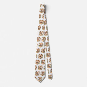 Pitbull Christmas Wreath Festive Pup Tie