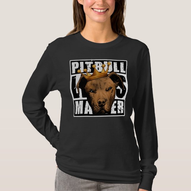 Pitbull Cool Dog T-Shirt (Front)