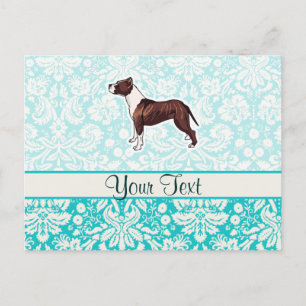 Pitbull; Cute Postcard