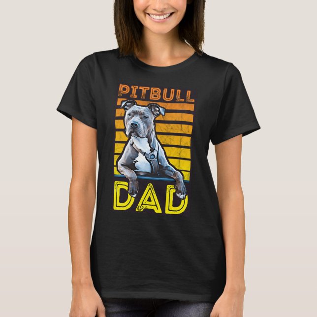 Pitbull Dad 248 T-Shirt (Front)