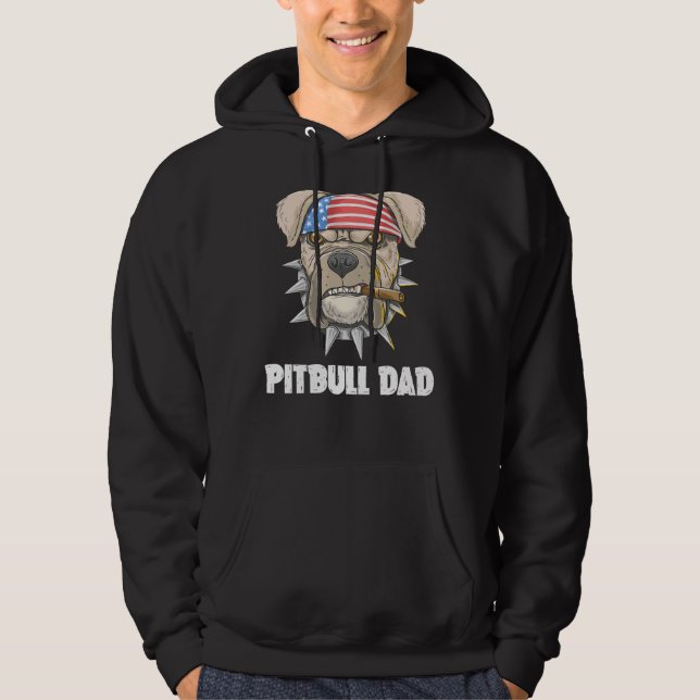 Pitbull Dad 51 Hoodie (Front)