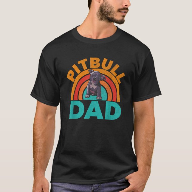 Pitbull Dad Pitbull  T-Shirt (Front)