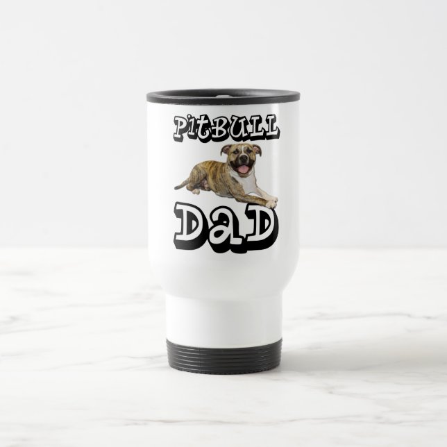 PitBull DAD - Tigger Travel Mug (Center)
