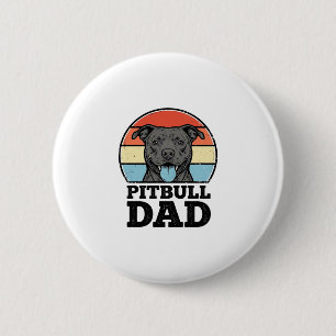 Pitbull Dad Vintage Dog Lover Shirt Design (2)_1 6 Cm Round Badge