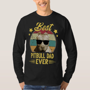 Pitbull Dad Vintage Sunglasses  Pitbull Dog Owner T-Shirt