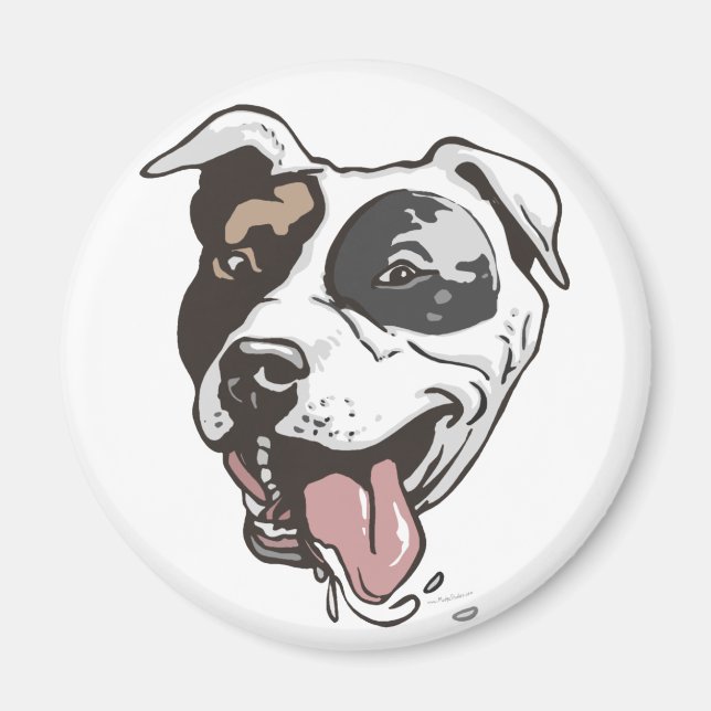 Pitbull design by Mudge Studios Magnet (Front)