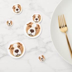 Pitbull Dog 3D Inspired Confetti