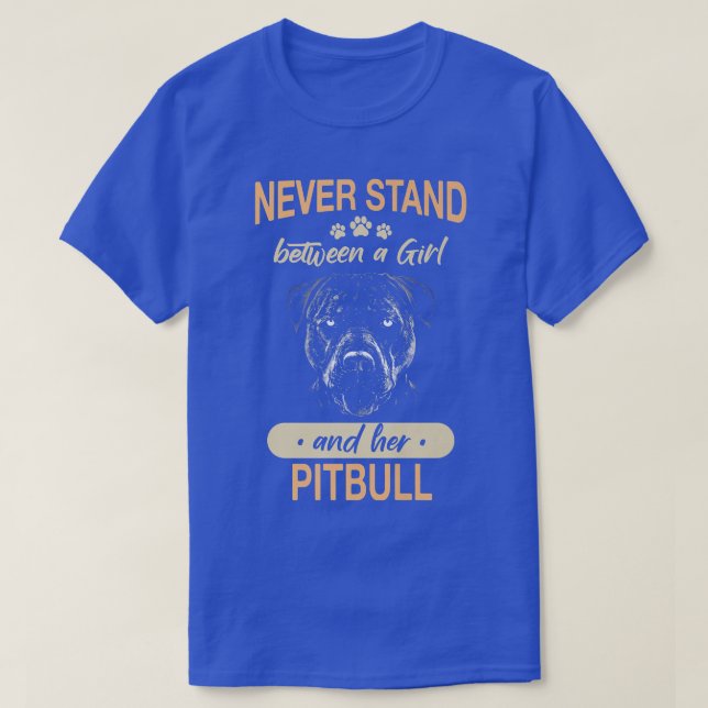 Pitbull Dog American Pit Bull  T-Shirt (Design Front)