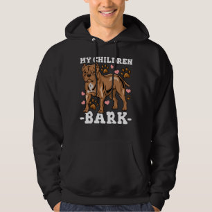 Pitbull Dog Dad Mum Hoodie