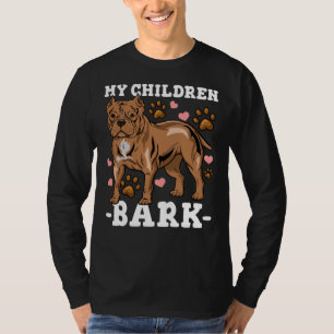 Pitbull Dog Dad Mum T-Shirt