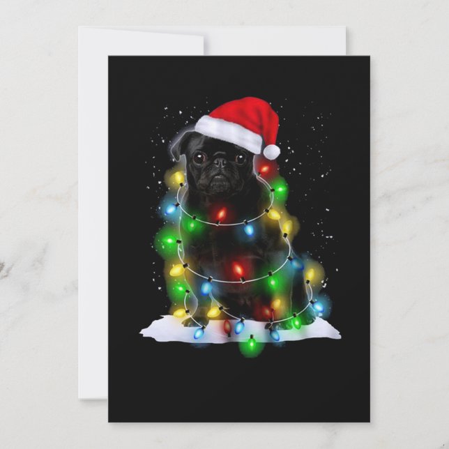 Pitbull dog during Xmas Card (Front)