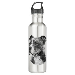 Pitbull dog face 710 ml water bottle