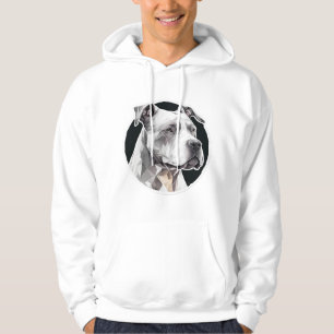 Pitbull dog face hoodie