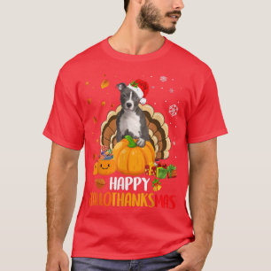 Pitbull Dog Halloween Christmas Xmas Happy Halloth T-Shirt