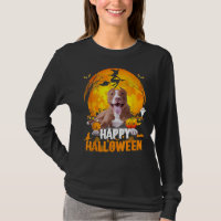 Pitbull Dog Happy Halloween Day With The Moon And