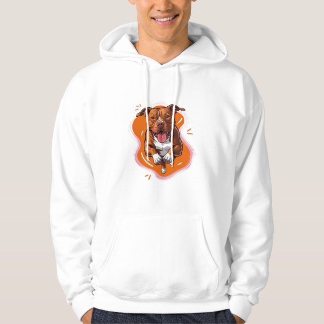 Pitbull Dog Hoodie (Front)