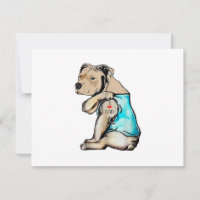 Pitbull Dog I Love Dad Tattoo Funny Family