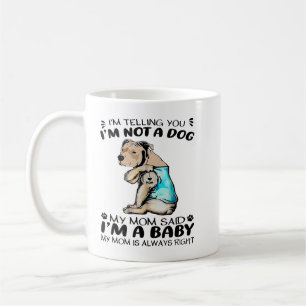Pitbull Dog I Love Mum Tattoo Pitbull Dog Lover Wo Coffee Mug