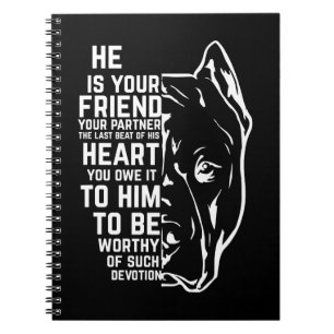 Pitbull Dog Inspirational Pitbull Dog Devotion 485 Notebook
