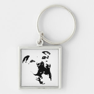 Pitbull Dog Key Ring