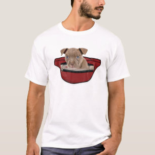 Pitbull Dog Lover - Mini Dog Pocket Design Pit Bul T-Shirt