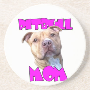 Pitbull dog Mum Coaster