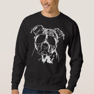 Pitbull Dog Mum Funny American Pitbull Terrier Wit Sweatshirt