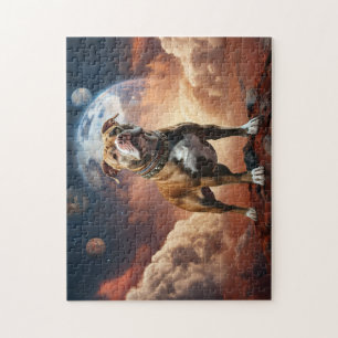 Pitbull dog on Mars on a Jigsaw Puzzle! Puzzle