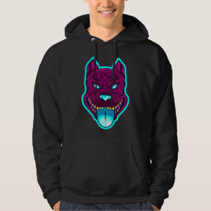 Pitbull Dog Outside Tongue Hoodie